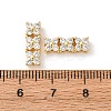 Eco-Friendly Brass Micro Pave Cubic Zirconia Rectangle Pendants ZIRC-M087-10-NR-1-4