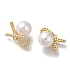 Brass Micro Pave Cubic Zirconia Pendants KK-B107-06G-2