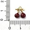 Brass Micro Pave Cubic Zirconia Charms KK-A240-04G-3