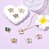 32Pcs 8 Colors Alloy Rhinestone Pendants FIND-CJ0005-13-6