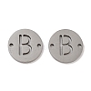 Non-Tarnish 201 Stainless Steel Hollow Flat Round Links FIND-R149-03B-P-1