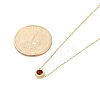 Ion Plating(IP) 304 Stainless Steel Cubic Zirconia Hexagon Pendant Cable Chain Necklaces NJEW-P320-16G-04-5