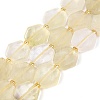 Heated Natural Lemon Quartz Beads Strands G-N368-01A-14-2