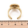 Hollow Heart 304 Stainless Steel Cuff Ring Components SA-CBA82C8-02D-G-3