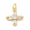 Brass Micro Pave Cubic Zirconia Pendants KK-S510-33G-01-1