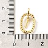 Brass Micro Pave Cubic Zirconia Pendants ZIRC-P123-01G-I02-3