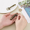 2Pcs Alloy Shackle Clasps with S Hook Clasps FIND-PH0026-11A-AB-3