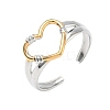 304 Stainless Steel Cuff Open Rings RJEW-Z121-02GP-04-4