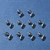 10Pcs 201 Stainless Steel Stud Earring Findings with Hole EJEW-FS0001-14B-7