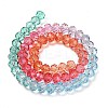 Transparent Painted Glass Beads Strands DGLA-A034-T6mm-A11-5