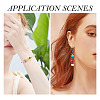 128Pcs 8 Colors Transparent Spray Painted Glass Beads GLAA-TA0001-26-8