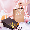 12Pcs 3 Colors Gold Stamping Paper Gift Bags CARB-TA0001-02-5