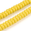 Opaque Solid Color Glass Beads Strands GLAA-ZX008-8mm-18K-1