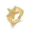 Brass Cuff Rings for Women RJEW-U041-20G-4