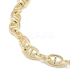 Brass Mariner Link Chain Bracelet Making KK-U020-12G-2