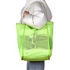 2Pcs 2 Colors Polyester Mesh Beach Bag ABAG-SZ0001-18B-4