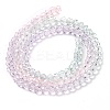 Transparent Painted Glass Beads Strands X1-DGLA-A034-T4mm-A23-5