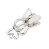 Brass Micro Pave Clear Cubic Zirconia Box Clasps KK-Z078-36P-1