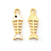 Light Gold Plated Alloy Enamel Pendants ENAM-R136-14A-2