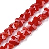 Opaque Color Glass Beads Strands EGLA-L045-I-B02-1