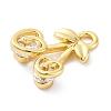 Brass Micro Pave Cubic Zirconia Charms KK-A240-02G-2