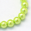 Baking Paint Pearlized Glass Pearl Round Bead Strands HY-Q003-10mm-66-2