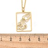 304 Stainless Steel Necklace LS-NJEW-D330-01G-11-3