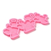 Fitness Theme Silicone Keychain Pendant Molds LS-AJEW-M221-05-4