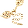 304 Stainless Steel Coffee Bean Link Chain Bracelets X-BJEW-D359-14B-G-9