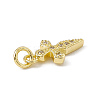 Brass Micro Pave Cubic Zirconia Charms ZIRC-F132-83G-3