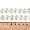 Electroplate Transparent Glass Beads Strands EGLA-B012-AB12-4