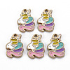 Alloy Enamel Pendants ENAM-N055-012B-NR-1
