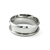 201 Stainless Steel Grooved Finger Ring Settings STAS-TAC0001-10B-P-2