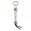 Mother's Day Wood and Plastic Beads Keychain Decorationes LS-KEYC-B016-02-2
