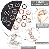 15Pcs 15 Style Alloy Buckles JEWB-PH0001-22-6