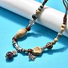 Ethnic Style Alloy & Porcelain Ceramic Beads Pendant Tassel Y Necklaces LS-NJEW-D308-03B-1