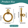 120Pcs Tibetan Style Alloy Toggle Clasps STAS-SP0001-62-2