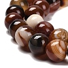 Natural Striped Agate/Banded Agate Beads Strands G-B079-A05-03C-4
