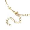 304 Stainless Steel Cross Link Anklets AJEW-AN00722-02-6
