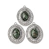 Natural African Turquoise(Jasper) Oval Pendants STAS-L080-010P-04-1