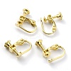 Brass Clip-on Earring Findings KK-Z007-22G-1