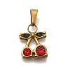 304 Stainless Steel Rhinestone Pendants STAS-Z158-07G-02-01-1