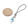Opaque Resin Mushroom Mobile Straps HJEW-JM01506-5