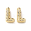 Rack Plating Brass Micro Pave Cubic Zirconia Slide Charms KK-C084-34G-L-1