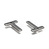 Tarnish Resistant 304 Stainless Steel Letter Charms LS-X-STAS-O072-T-3