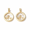 Shell Pendants KK-P223-02G-3