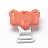 Food Grade Eco-Friendly Silicone Baby Pacifier Holder Clips SIL-T019-17-1