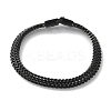 304 Stainless Steel Wheat Chain Bracelets for Women Men STAS-N117-02EB-4