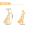 10Pcs 201 Stainless Steel Pendants STAS-UN0030-51-5