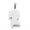 304 Stainless Steel Pendants STAS-K162-022P-2